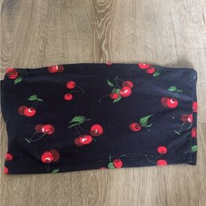 SHEIN Black Cherry Print Skirt